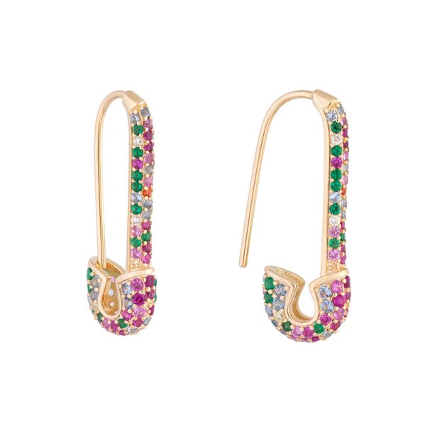 rainbow fashion women earring 2019 latest new design safety pin shape ear wire Gold plated trendy gorgeous women jewelry
rainbow fashion women earring 2019 latest new design safety pin shape ear wire Gold plated trendy gorgeous women jewelry