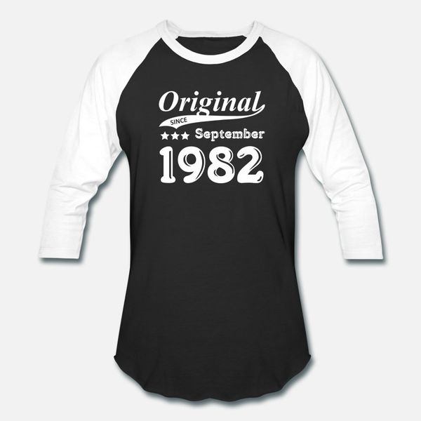 original since september 1982 gift t shirt men printing tee shirt o-neck homme cute authentic spring leisure shirt, White;black
original since september 1982 gift t shirt men printing tee shirt o-neck homme cute authentic spring leisure shirt, White;black