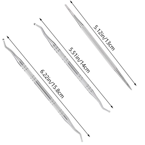3pcs/lot double ended pedicure file stainless steel edge ingrown toe nail lifter nail cleaning tools
3pcs/lot double ended pedicure file stainless steel edge ingrown toe nail lifter nail cleaning tools