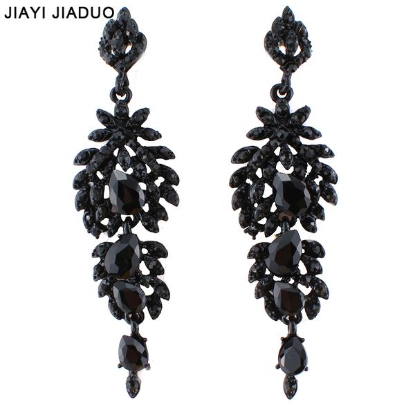 jiayijiaduo crystal teardrop long earrings black color chandelier hanging vintage earrings bridal wedding jewelry for women, Silver
jiayijiaduo crystal teardrop long earrings black color chandelier hanging vintage earrings bridal wedding jewelry for women, Silver