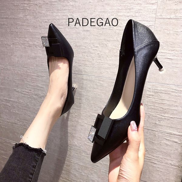 2020 women shoes khaki buckle bling elegant concise high-heeled elegant women's shoes, Black
2020 women shoes khaki buckle bling elegant concise high-heeled elegant women's shoes, Black
