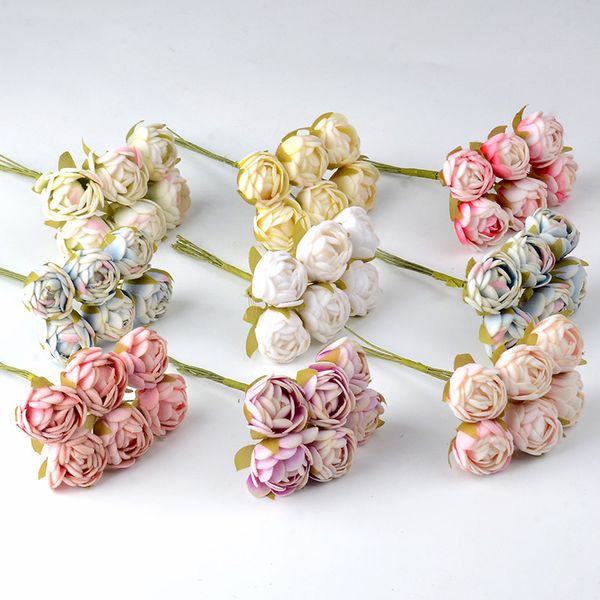 6pcs mini silk tea rose bud artificial rose flower bouquet scrapbooking wedding party decoration diy handmade fake flowers craft
6pcs mini silk tea rose bud artificial rose flower bouquet scrapbooking wedding party decoration diy handmade fake flowers craft