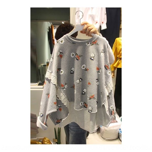 korean dongdaemun 2020 new flower printing sweaterlace sweaterlace stitching sweater korean style lazy style slimming bpubu, Black
korean dongdaemun 2020 new flower printing sweaterlace sweaterlace stitching sweater korean style lazy style slimming bpubu, Black