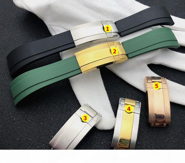 soft 20mm black green silicone rubber watchband watch band for role strap for gmt oysterflex bracelet logo on, Black;brown
soft 20mm black green silicone rubber watchband watch band for role strap for gmt oysterflex bracelet logo on, Black;brown