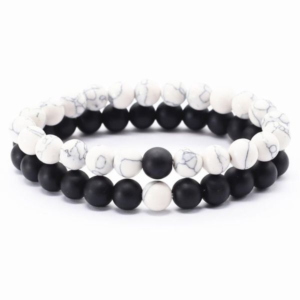 2pcs / комплект черный белый зеленый камень бисера браслет мужчин для женщин homme femme couple lover подарков ювелирных изделий accesorios, Black
2pcs / комплект черный белый зеленый камень бисера браслет мужчин для женщин homme femme couple lover подарков ювелирных изделий accesorios, Black