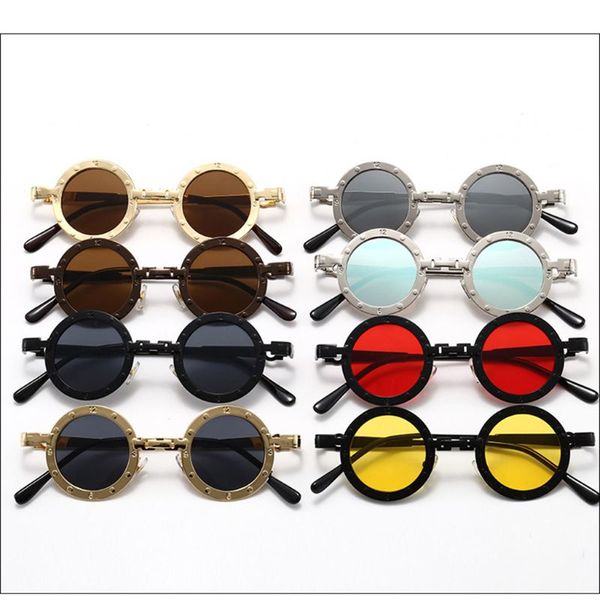 vintage steampunk retro metal round circle frame polarized mirrored sunglasses fashionable accessories, White;black
vintage steampunk retro metal round circle frame polarized mirrored sunglasses fashionable accessories, White;black