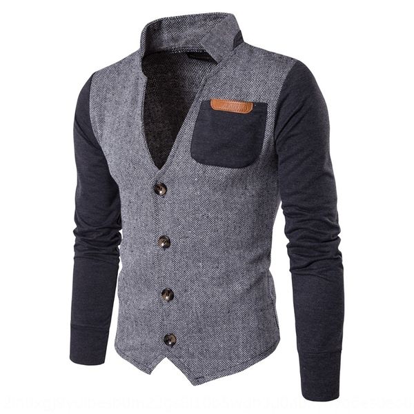 cxfrq panel cardigan stand collar suit color available outerwear sweater men's slim long-sleeved sweater men's coat perennial bloc, Black
cxfrq panel cardigan stand collar suit color available outerwear sweater men's slim long-sleeved sweater men's coat perennial bloc, Black