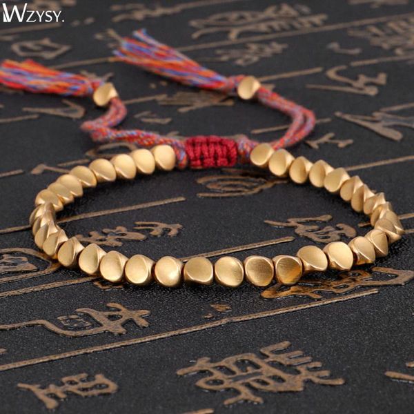 hand woven rope bracelet original special-shaped copper bead bracelet creative ethnic tassel charm men and women jewelry, Golden;silver 
hand woven rope bracelet original special-shaped copper bead bracelet creative ethnic tassel charm men and women jewelry, Golden;silver