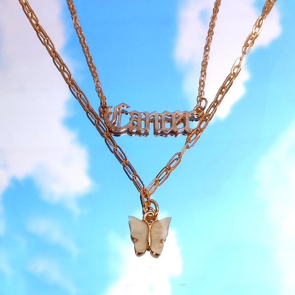 quality personality letter pendant necklace for women multi-layer gold silver color butterfly necklace new fashion jewelry
quality personality letter pendant necklace for women multi-layer gold silver color butterfly necklace new fashion jewelry