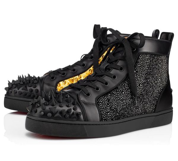fashion no limit 018 flat high men red bottom sneakers shoes men,women strass & spikes skateboard casual shoes eu35-47, Black
fashion no limit 018 flat high men red bottom sneakers shoes men,women strass & spikes skateboard casual shoes eu35-47, Black
