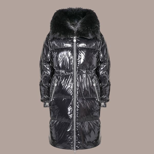 women's down & parkas 2021 winter jacket women thick parka plus size long fur hooded coat european style warm outwear, Black
women's down & parkas 2021 winter jacket women thick parka plus size long fur hooded coat european style warm outwear, Black
