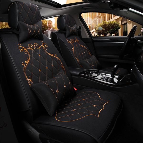 13pcs full flax fabric automobiles seat covers classic embroidery car seat cover car interior accessories
13pcs full flax fabric automobiles seat covers classic embroidery car seat cover car interior accessories