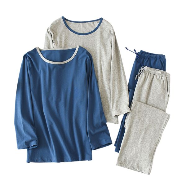 new simple pajamas sets men sleepwear 100% cotton japanese korea long-sleeve pure cotton o-neck casual pyjamas men autumn winter, Black;brown
new simple pajamas sets men sleepwear 100% cotton japanese korea long-sleeve pure cotton o-neck casual pyjamas men autumn winter, Black;brown