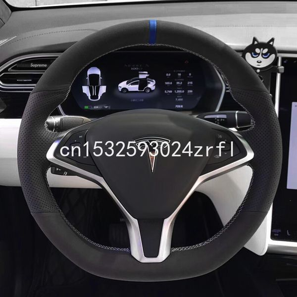 for tesla model 3 model s model x diy black suede car steering wheel covers leather
for tesla model 3 model s model x diy black suede car steering wheel covers leather