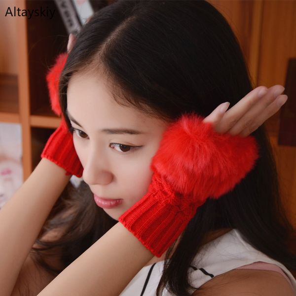 five fingers gloves women solid knitted faux fur winter kawaii half-finger womens mittens finger-less lovely plush soft warm glove, Blue;gray
five fingers gloves women solid knitted faux fur winter kawaii half-finger womens mittens finger-less lovely plush soft warm glove, Blue;gray