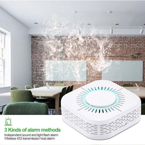 smoke detector sensor wireless 433mhz / independent use smoke detector fire security protection alarm sensor, Black;white
smoke detector sensor wireless 433mhz / independent use smoke detector fire security protection alarm sensor, Black;white