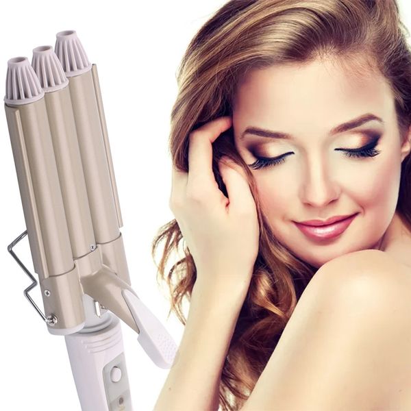 home three stick water corrugated plywood egg roll big volume perm hair styling curler volumer aluminum alloy waving irons tool, Black
home three stick water corrugated plywood egg roll big volume perm hair styling curler volumer aluminum alloy waving irons tool, Black
