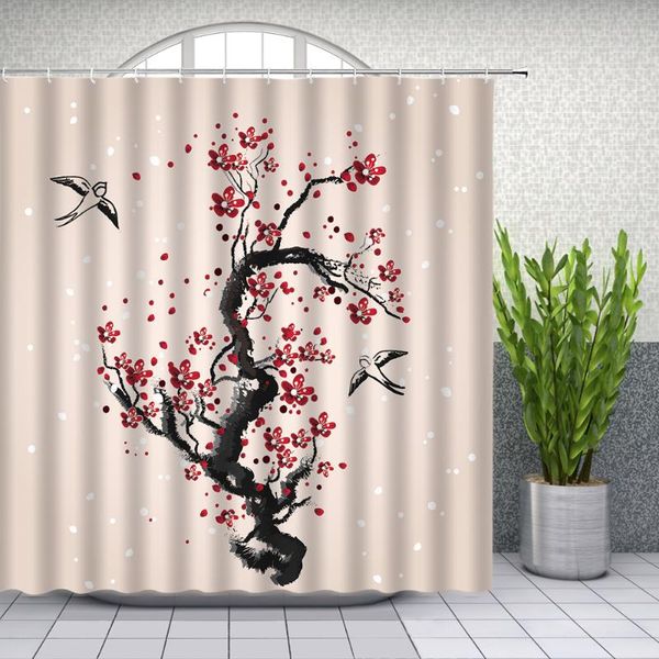 shower curtains chinese style ink painting set tree plant themed bathroom decor waterproof polyester bathtub curtain with hooks
shower curtains chinese style ink painting set tree plant themed bathroom decor waterproof polyester bathtub curtain with hooks