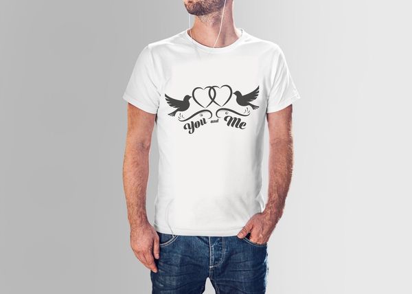 2019 new summer cool tee shirt t-shirt liebe, i love you cotton t-shirt