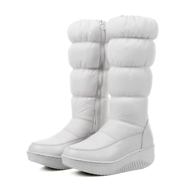 2020 winter new high-tube down boots thick-soled warm wedge casual plus size women's boots, Black
2020 winter new high-tube down boots thick-soled warm wedge casual plus size women's boots, Black