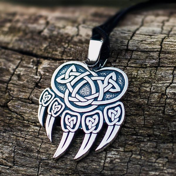 celtics viking silver color 316l stainless steel bear claw silver color pendant necklace nordic amulet jewelry
celtics viking silver color 316l stainless steel bear claw silver color pendant necklace nordic amulet jewelry