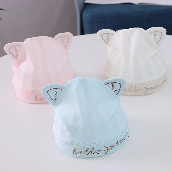 baby boy girl hat light-colored cartoon cat ear baby cap new cotton 0-10 month thin section breathable tire cap beanies, Yellow
baby boy girl hat light-colored cartoon cat ear baby cap new cotton 0-10 month thin section breathable tire cap beanies, Yellow