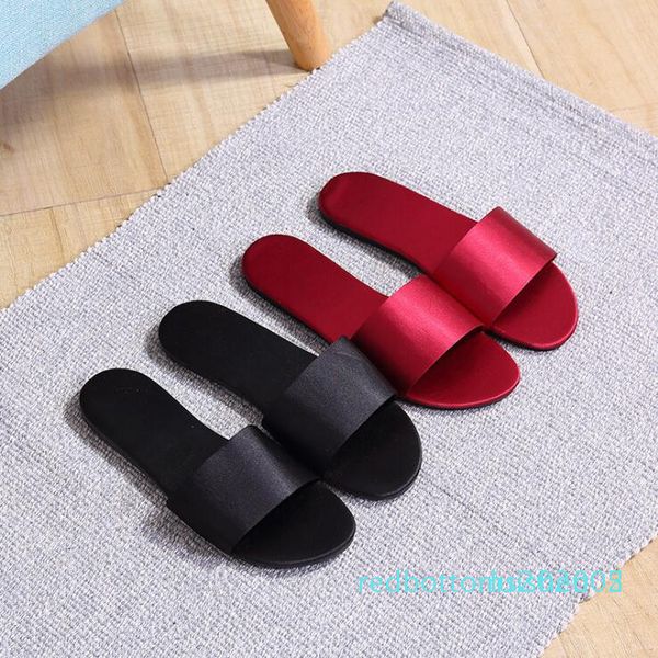 ladies shoes fashion outside slippers comfort low heel female footwear silk imitation slippers for indoor anti-skid wedding celebration r05, Black
ladies shoes fashion outside slippers comfort low heel female footwear silk imitation slippers for indoor anti-skid wedding celebration r05, Black