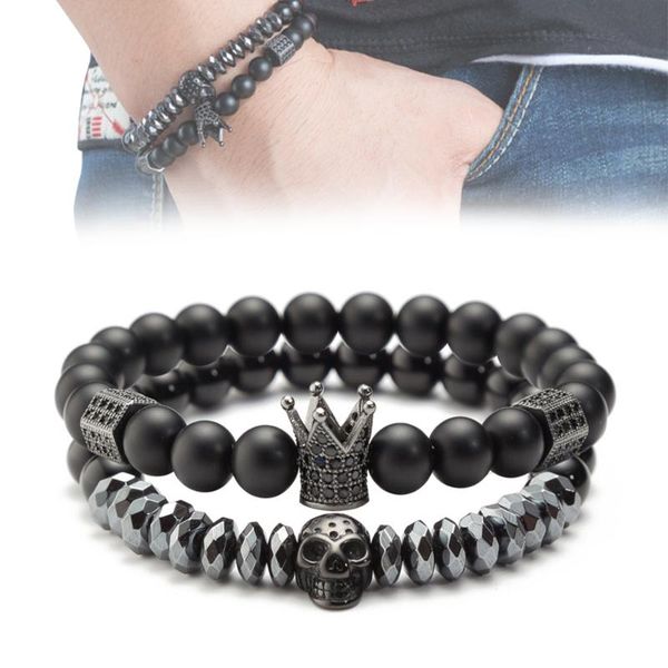 charm bracelets stone natural pearl men's bracelet punk head skeleton fashion crown jewelry bead, Golden;silver
charm bracelets stone natural pearl men's bracelet punk head skeleton fashion crown jewelry bead, Golden;silver