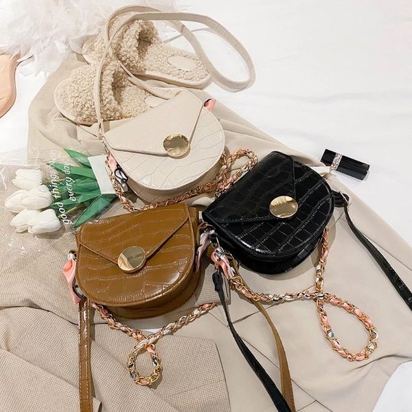fashion saddle shoulder bag women alligator pu mini chain crossbody handbag
fashion saddle shoulder bag women alligator pu mini chain crossbody handbag