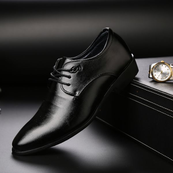 fashion business dress men shoes lace up new classic pu leather men's suits shoes fashion dress men oxfords luxury, Black
fashion business dress men shoes lace up new classic pu leather men's suits shoes fashion dress men oxfords luxury, Black