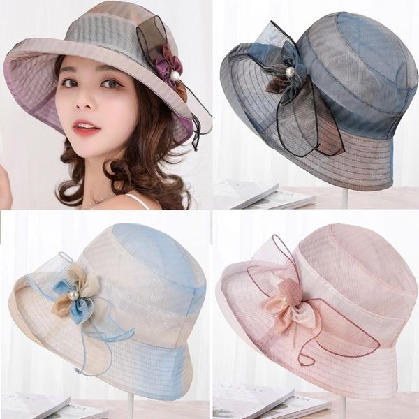 wide brim hats summer hat women sun wedding sea beach for ladies with bow simple girls, Blue;gray
wide brim hats summer hat women sun wedding sea beach for ladies with bow simple girls, Blue;gray