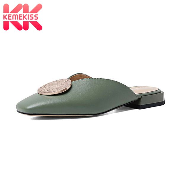 kemekiss new fashion women summer shoes genuine leather metal decoration flat heel sandals holiday shoes woman size 33-40, Black
kemekiss new fashion women summer shoes genuine leather metal decoration flat heel sandals holiday shoes woman size 33-40, Black