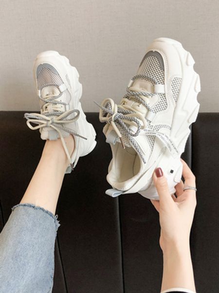 small white shoes 2020 summer new women's shoes explosion models wild thick bottom mesh breathable casual sports, Black
small white shoes 2020 summer new women's shoes explosion models wild thick bottom mesh breathable casual sports, Black