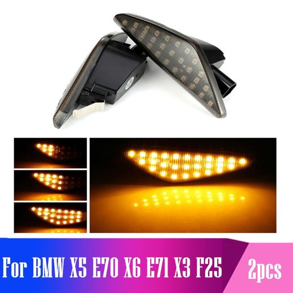 2 pieces for x5 e70 x6 e71 x3 f25 amber led emark dynamic side marker turn signal light sequential blinker flowing light
2 pieces for x5 e70 x6 e71 x3 f25 amber led emark dynamic side marker turn signal light sequential blinker flowing light