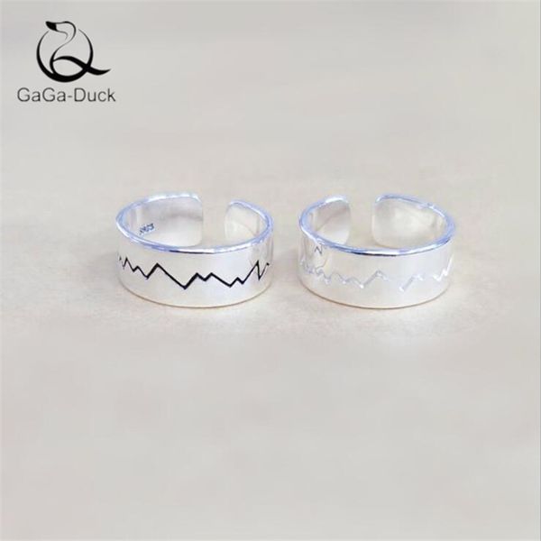 new fashion jewelry wave texture smooth 925 sterling silver personality electrocardiogram shaped opening rings r487, Golden;silver
new fashion jewelry wave texture smooth 925 sterling silver personality electrocardiogram shaped opening rings r487, Golden;silver