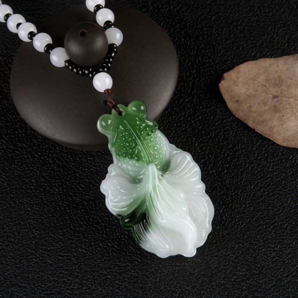 pendant necklaces chalcedony green fish necklace hand carved lucky blessing fine jewelry, Silver
pendant necklaces chalcedony green fish necklace hand carved lucky blessing fine jewelry, Silver