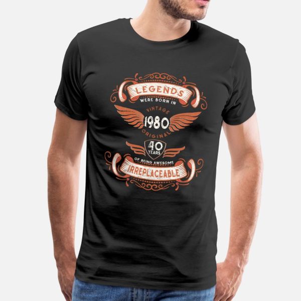 born 1980 vintage 40th birthday present t shirt men designing cotton size s-3xl male crazy building summer vintage shirt, White;black
born 1980 vintage 40th birthday present t shirt men designing cotton size s-3xl male crazy building summer vintage shirt, White;black