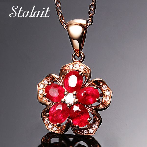 plum blossom cherry wintersweet flowers rose gold color fashion pendant necklace made with five petal red austria crystal wholes, Silver
plum blossom cherry wintersweet flowers rose gold color fashion pendant necklace made with five petal red austria crystal wholes, Silver