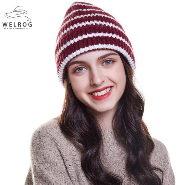 beanie/skull caps welrog warm knitted skullies bonnet winter cap striped beanie hats beanies female casual foldable elegant head, Blue;gray
beanie/skull caps welrog warm knitted skullies bonnet winter cap striped beanie hats beanies female casual foldable elegant head, Blue;gray