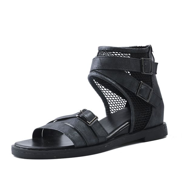 2020 women sandals gladiator peep toe buckle zipper design roman sandals women flat summer beach ladies shoes chaussure zapatos, Black
2020 women sandals gladiator peep toe buckle zipper design roman sandals women flat summer beach ladies shoes chaussure zapatos, Black