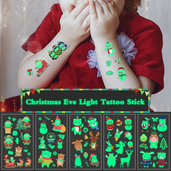 luminous tattoo glow in the dark glitter christmas santa claus snowman elk temporary tattoos stickers body art
luminous tattoo glow in the dark glitter christmas santa claus snowman elk temporary tattoos stickers body art