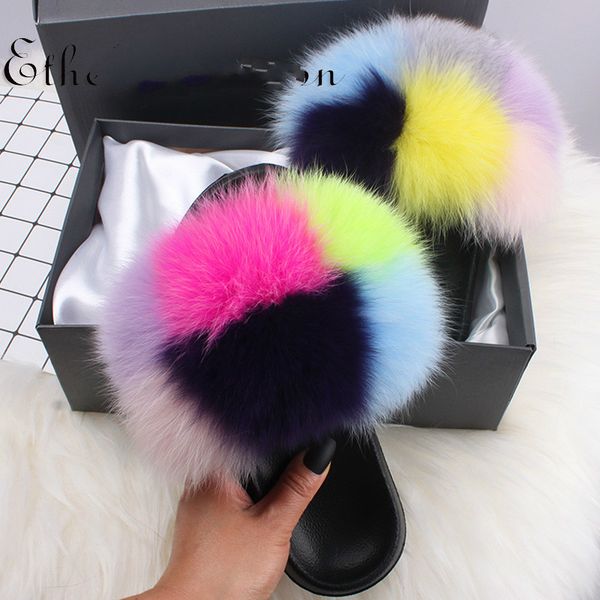 nice furry fluffy slippers women vogue vossenfur slippers comfort summer flat sandals outside slides pluche home new arrived hot, Black
nice furry fluffy slippers women vogue vossenfur slippers comfort summer flat sandals outside slides pluche home new arrived hot, Black