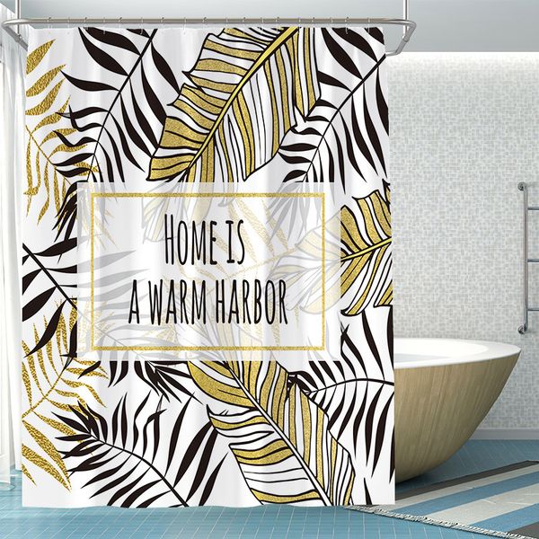 nordic black leaves shower curtain waterproof mildew-proof thick toilet bathroom partition curtain bath shade
nordic black leaves shower curtain waterproof mildew-proof thick toilet bathroom partition curtain bath shade