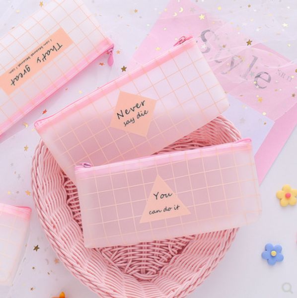 cute pink transparent grid large capacity pencil bag pencil pouch pencilcase pen bag stationery storage organizer holder
cute pink transparent grid large capacity pencil bag pencil pouch pencilcase pen bag stationery storage organizer holder