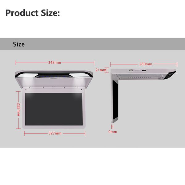 car display 13.3 inch ips fhd digital screen car roof mount mp5 player with hdmi/usb/sd/ir/fm transmitter/speaker tv monitor
car display 13.3 inch ips fhd digital screen car roof mount mp5 player with hdmi/usb/sd/ir/fm transmitter/speaker tv monitor