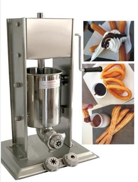 2-in-one manual stainless steel 3l spain churro maker machine with 3 size churro nozzles +4 size enemator
2-in-one manual stainless steel 3l spain churro maker machine with 3 size churro nozzles +4 size enemator