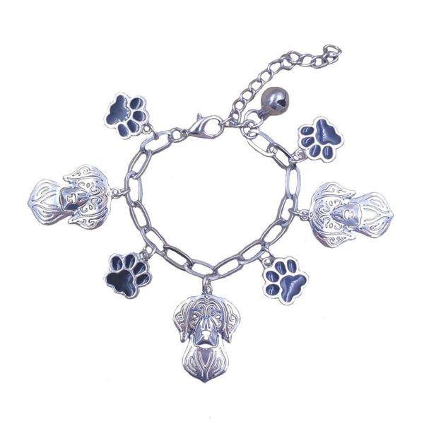 link, chain 2021 stainless steel charm bracelets dog animal men women vizsla tibetan mastiff english setter drop sb147, Black
link, chain 2021 stainless steel charm bracelets dog animal men women vizsla tibetan mastiff english setter drop sb147, Black