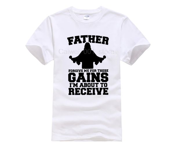 tshirt men father forgive me these gains jesus gym training no pain no gain workout casual men's white short sleeve t shirt
tshirt men father forgive me these gains jesus gym training no pain no gain workout casual men's white short sleeve t shirt