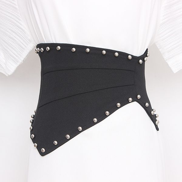 2020 black elastic denim fabric elastic corset belts 2020 irregular zipper wide waist belts women waistband caestus ruched, Black;brown
2020 black elastic denim fabric elastic corset belts 2020 irregular zipper wide waist belts women waistband caestus ruched, Black;brown