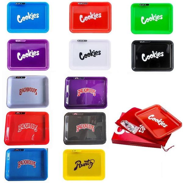 Cookies Runtz Backwoods Glow Tray Rechargeable Changeable LED Rolling Plate Featured Dry Herb Tobacco Storage Tray Holder with Carry Bag
Cookies Runtz Backwoods Glow Tray Rechargeable Changeable LED Rolling Plate Featured Dry Herb Tobacco Storage Tray Holder with Carry Bag